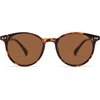 image:imageSOJOS TR90 Polarized Round Sunglasses for Women Men Vintage Style UV400 Lens SJTR2113  Unisex design Lightweight flexible frame UV400 protection scratch resistant lenses driving fishing golf outdoor activitiesBrown TortoiseBrown