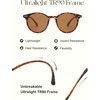 image:imageSOJOS TR90 Polarized Round Sunglasses for Women Men Vintage Style UV400 Lens SJTR2113  Unisex design Lightweight flexible frame UV400 protection scratch resistant lenses driving fishing golf outdoor activitiesBrownBrown