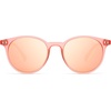 image:imageSOJOS TR90 Polarized Round Sunglasses for Women Men Vintage Style UV400 Lens SJTR2113  Unisex design Lightweight flexible frame UV400 protection scratch resistant lenses driving fishing golf outdoor activitiesPinkPink Mirrored