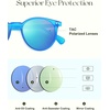 image:imageSOJOS TR90 Polarized Round Sunglasses for Women Men Vintage Style UV400 Lens SJTR2113  Unisex design Lightweight flexible frame UV400 protection scratch resistant lenses driving fishing golf outdoor activitiesBlueBlue