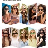 image:imageSOJOS TR90 Polarized Round Sunglasses for Women Men Vintage Style UV400 Lens SJTR2113  Unisex design Lightweight flexible frame UV400 protection scratch resistant lenses driving fishing golf outdoor activitiesBrown TortoiseBrown