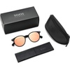 image:imageSOJOS TR90 Polarized Round Sunglasses for Women Men Vintage Style UV400 Lens SJTR2113  Unisex design Lightweight flexible frame UV400 protection scratch resistant lenses driving fishing golf outdoor activitiesBlackPink Mirrored