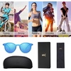 image:imageSOJOS TR90 Polarized Round Sunglasses for Women Men Vintage Style UV400 Lens SJTR2113  Unisex design Lightweight flexible frame UV400 protection scratch resistant lenses driving fishing golf outdoor activitiesBlueBlue