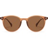 image:imageSOJOS TR90 Polarized Round Sunglasses for Women Men Vintage Style UV400 Lens SJTR2113  Unisex design Lightweight flexible frame UV400 protection scratch resistant lenses driving fishing golf outdoor activitiesLight BrownBrown