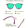 image:imageSOJOS TR90 Polarized Round Sunglasses for Women Men Vintage Style UV400 Lens SJTR2113  Unisex design Lightweight flexible frame UV400 protection scratch resistant lenses driving fishing golf outdoor activitiesPurpleGreen