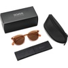 image:imageSOJOS TR90 Polarized Round Sunglasses for Women Men Vintage Style UV400 Lens SJTR2113  Unisex design Lightweight flexible frame UV400 protection scratch resistant lenses driving fishing golf outdoor activitiesLight BrownBrown