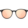 image:imageSOJOS TR90 Polarized Round Sunglasses for Women Men Vintage Style UV400 Lens SJTR2113  Unisex design Lightweight flexible frame UV400 protection scratch resistant lenses driving fishing golf outdoor activitiesBlackPink Mirrored