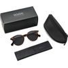 image:imageSOJOS TR90 Polarized Round Sunglasses for Women Men Vintage Style UV400 Lens SJTR2113  Unisex design Lightweight flexible frame UV400 protection scratch resistant lenses driving fishing golf outdoor activitiesBrown TortoiseGrey