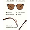 image:imageSOJOS TR90 Polarized Round Sunglasses for Women Men Vintage Style UV400 Lens SJTR2113  Unisex design Lightweight flexible frame UV400 protection scratch resistant lenses driving fishing golf outdoor activitiesBrown TortoiseBrown