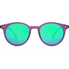 image:imageSOJOS TR90 Polarized Round Sunglasses for Women Men Vintage Style UV400 Lens SJTR2113  Unisex design Lightweight flexible frame UV400 protection scratch resistant lenses driving fishing golf outdoor activitiesPurpleGreen