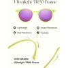 image:imageSOJOS TR90 Polarized Round Sunglasses for Women Men Vintage Style UV400 Lens SJTR2113  Unisex design Lightweight flexible frame UV400 protection scratch resistant lenses driving fishing golf outdoor activitiesNeon GreenPurple