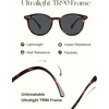 image:imageSOJOS TR90 Polarized Round Sunglasses for Women Men Vintage Style UV400 Lens SJTR2113  Unisex design Lightweight flexible frame UV400 protection scratch resistant lenses driving fishing golf outdoor activitiesBrown TortoiseGrey