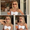 image:imageSOJOS TR90 Ultra Light Flexible Sunglasses for Women Retro Oval Polarized Cat Eye Vintage Shades UV400 Protection SJ2633BlackGrey