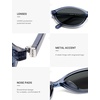 image:imageSOJOS TR90 Ultra Light Flexible Sunglasses for Women Retro Oval Polarized Cat Eye Vintage Shades UV400 Protection SJ2633BlueGrey