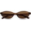 image:imageSOJOS TR90 Ultra Light Flexible Sunglasses for Women Retro Oval Polarized Cat Eye Vintage Shades UV400 Protection SJ2633BrownBrown