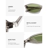 image:imageSOJOS TR90 Ultra Light Flexible Sunglasses for Women Retro Oval Polarized Cat Eye Vintage Shades UV400 Protection SJ2633Light Crystal GreyLight Green