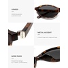 image:imageSOJOS TR90 Ultra Light Flexible Sunglasses for Women Retro Oval Polarized Cat Eye Vintage Shades UV400 Protection SJ2633Matt TortoiseBrown