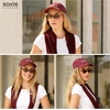 image:imageSOJOS TR90 Ultra Light Flexible Sunglasses for Women Retro Oval Polarized Cat Eye Vintage Shades UV400 Protection SJ2633RedOrange Brown