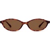 image:imageSOJOS TR90 Ultra Light Flexible Sunglasses for Women Retro Oval Polarized Cat Eye Vintage Shades UV400 Protection SJ2633Tortoise BrownBrown