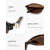 image:imageSOJOS TR90 Ultra Light Flexible Sunglasses for Women Retro Oval Polarized Cat Eye Vintage Shades UV400 Protection SJ2633TortoiseBrown