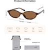 image:imageSOJOS TR90 Ultra Light Flexible Sunglasses for Women Retro Oval Polarized Cat Eye Vintage Shades UV400 Protection SJ2633TortoiseBrown