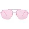 image:imageSOJOS Trendy Aviator Sunglasses Mens Womens Retro Double Bridge Metal Frame SemiRimless Shades SJ1191Pink