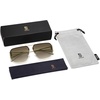 image:imageSOJOS Trendy Aviator Sunglasses Mens Womens Retro Metal Rimless Frame Shades Lentes De Sol Para Mujer SJ1192Bronze