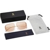 image:imageSOJOS Trendy Aviator Sunglasses Mens Womens Retro Metal Rimless Frame Shades Lentes De Sol Para Mujer SJ1192Brown