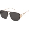 image:imageSOJOS Trendy Aviator Sunglasses Mens Womens Retro Metal Rimless Frame Shades Lentes De Sol Para Mujer SJ1192Gold