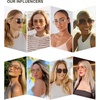image:imageSOJOS Trendy Aviator Sunglasses Mens Womens Retro Metal Rimless Frame Shades Lentes De Sol Para Mujer SJ1192Gold