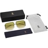 image:imageSOJOS Trendy Aviator Sunglasses Mens Womens Retro Metal Rimless Frame Shades Lentes De Sol Para Mujer SJ1192Green Tea