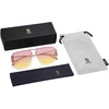 image:imageSOJOS Trendy Aviator Sunglasses Mens Womens Retro Metal Rimless Frame Shades Lentes De Sol Para Mujer SJ1192Pink
