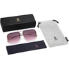 image:imageSOJOS Trendy Aviator Sunglasses Mens Womens Retro Metal Rimless Frame Shades Lentes De Sol Para Mujer SJ1192Purple
