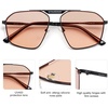 image:imageSOJOS Trendy Aviator Sunglasses Womens Mens Retro Shades Metal Frame Lentes De Sol Para Mujer SJ1212 BlackRed
