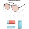 image:imageSOJOS Trendy Aviator Sunglasses Womens Mens Retro Shades Metal Frame Lentes De Sol Para Mujer SJ1212 BlackRed