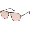 image:imageSOJOS Trendy Aviator Sunglasses Womens Mens Retro Shades Metal Frame Lentes De Sol Para Mujer SJ1212 BlackRed