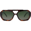image:imageSOJOS Trendy Aviator Sunglasses for Womens Mens PolarizedHexagonal Square Double Bridge Designer Inspired Sun Glasses SJ2288TortoiseGreen