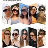 image:imageSOJOS Trendy Aviator Sunglasses for Womens Mens PolarizedHexagonal Square Double Bridge Designer Inspired Sun Glasses SJ2288TortoiseGreen