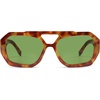 image:imageSOJOS Trendy Aviator Sunglasses for Womens Mens PolarizedHexagonal Square Double Bridge Designer Inspired Sun Glasses SJ2288Yellow
