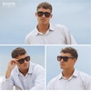 image:imageSOJOS Trendy Big Oversized Polarized Sunglasses Womens Mens 70s 80s Retro Vintage Pilot Shades SJ2643BlackGrey