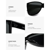 image:imageSOJOS Trendy Big Oversized Polarized Sunglasses Womens Mens 70s 80s Retro Vintage Pilot Shades SJ2643BlackGrey