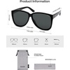 image:imageSOJOS Trendy Big Oversized Polarized Sunglasses Womens Mens 70s 80s Retro Vintage Pilot Shades SJ2643BlackGrey