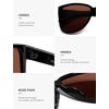 image:imageSOJOS Trendy Big Oversized Polarized Sunglasses Womens Mens 70s 80s Retro Vintage Pilot Shades SJ2643BlackLight Brown