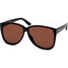 image:imageSOJOS Trendy Big Oversized Polarized Sunglasses Womens Mens 70s 80s Retro Vintage Pilot Shades SJ2643BlackLight Brown