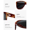 image:imageSOJOS Trendy Big Oversized Polarized Sunglasses Womens Mens 70s 80s Retro Vintage Pilot Shades SJ2643Caramel TortoiseGrey