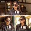 image:imageSOJOS Trendy Big Oversized Polarized Sunglasses Womens Mens 70s 80s Retro Vintage Pilot Shades SJ2643Caramel TortoiseGrey