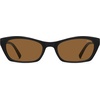 image:imageSOJOS Trendy Cat Eye Polarized Sunglasses for Women Men Retro 90s Y2K Small Thin Rectangle Sunnies SJ2670Brown TortoiseBrown