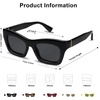 image:imageSOJOS Trendy Cat Eye Polarized Sunglasses for Women Men Retro Chunky Designer Sunnies SJ2339BlackGrey