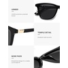 image:imageSOJOS Trendy Cat Eye Polarized Sunglasses for Women Retro Cateye Womens Shade SJ2709BlackGrey