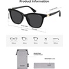 image:imageSOJOS Trendy Cat Eye Polarized Sunglasses for Women Retro Cateye Womens Shade SJ2709BlackGrey